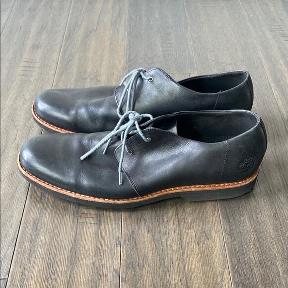 Timberland Other - TIMBERLAND Leather Stormbuck Shoe Mens Sz 12 Black Lace Up